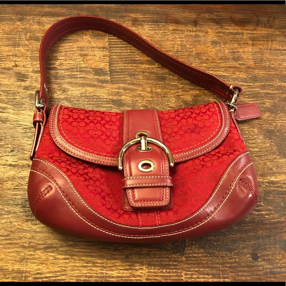 Coach Handbags - Coach Red Shoulder Bag